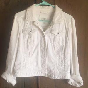 White denim jacket